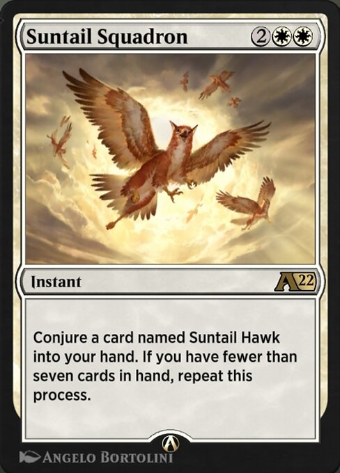 Suntail Squadron - Alchemy: Innistrad (#11) - Illustrated by Ângelo Bortolini - Magic: The Gathering Card