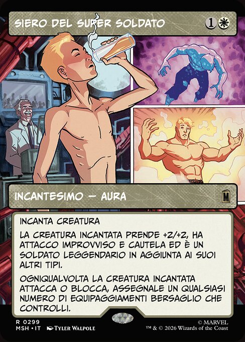 Suero del supersoldado (Super-Soldier Serum) - Marvel Super Heroes (#38) - Illustrated by Rafater - Magic: The Gathering Card