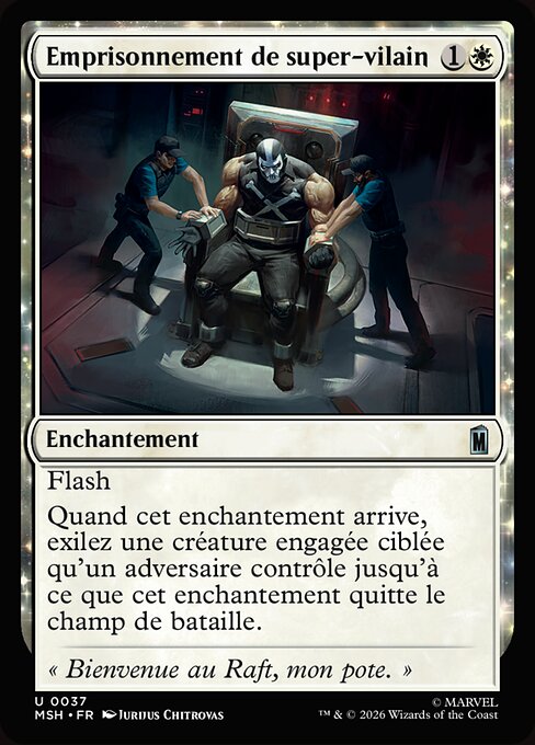 Emprisonnement de super-vilain (Super Villain Lockup) - Marvel Super Heroes (#37) - Illustrated by Jurijus Chitrovas - Magic: The Gathering Card