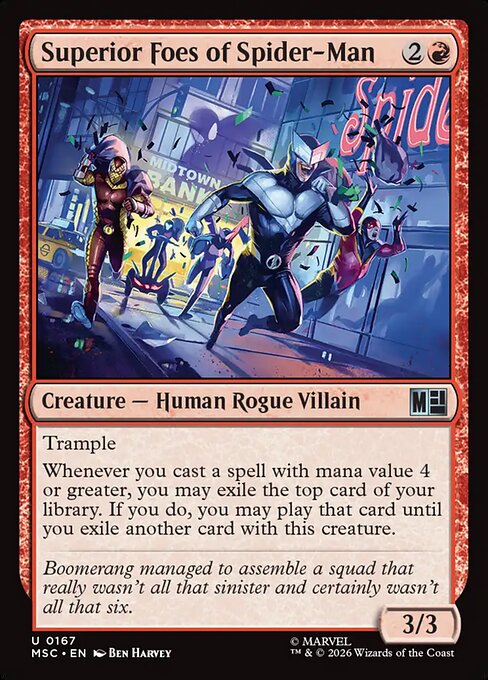 Superior Foes of Spider-Man - Marvel Super Heroes Commander Magic card
