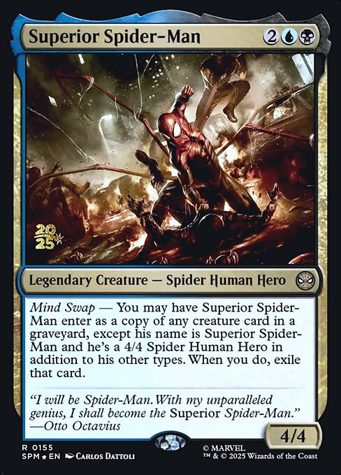 Superior Spider-Man - Marvel's Spider-Man Promos (#155s) - Illustrated by Carlos Dattoli - Magic: The Gathering Card