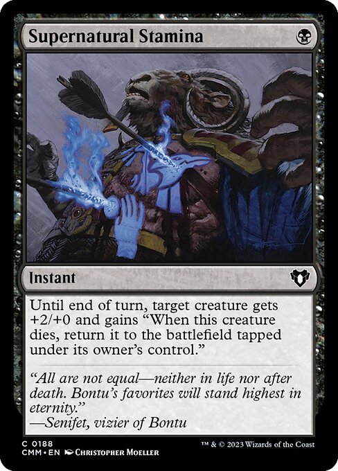 Supernatural Stamina - Commander Masters Magic card