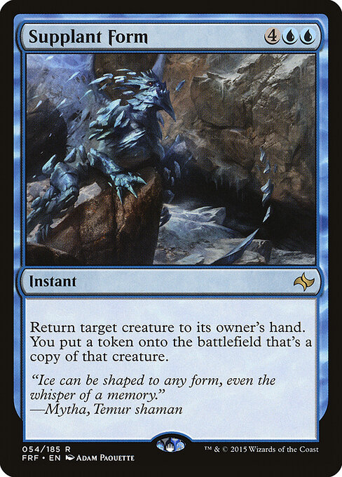 Supplant Form - Fate Reforged (#54) - Illustrated by Adam Paquette - Magic: The Gathering Card
