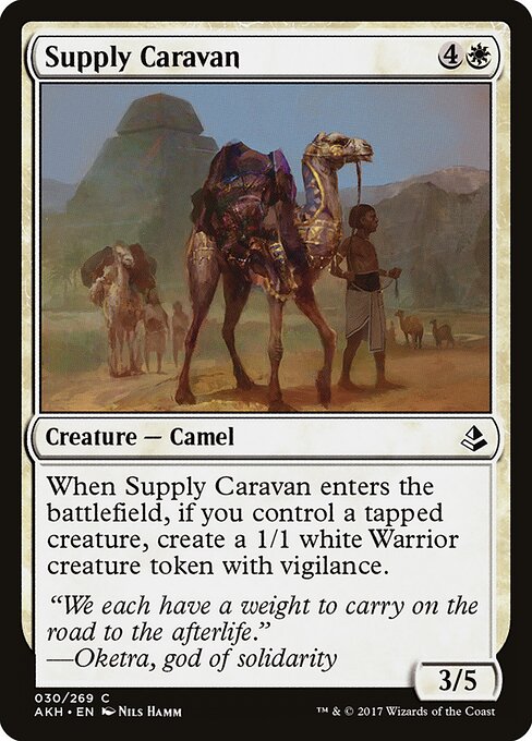 Supply Caravan - Amonkhet (#30) - Illustrated by Nils Hamm - Magic: The Gathering Card
