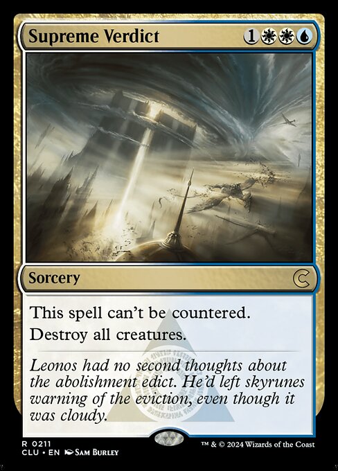 Supreme Verdict - Ravnica: Clue Edition Magic card