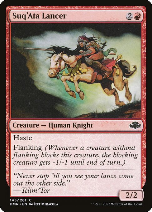 Suq'Ata Lancer - Dominaria Remastered Magic card