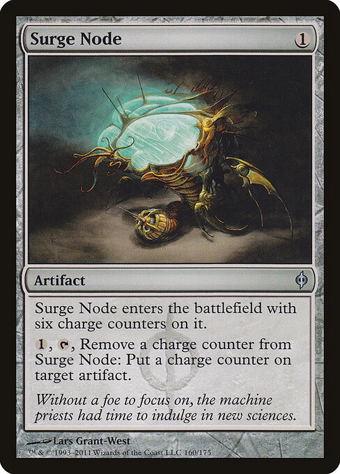 Surge Node - New Phyrexia (#160) - Illustrated by Lars Grant-West - Magic: The Gathering Card