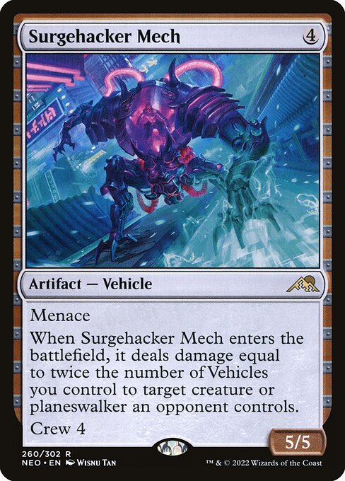 Surgehacker Mech - Kamigawa: Neon Dynasty Magic card