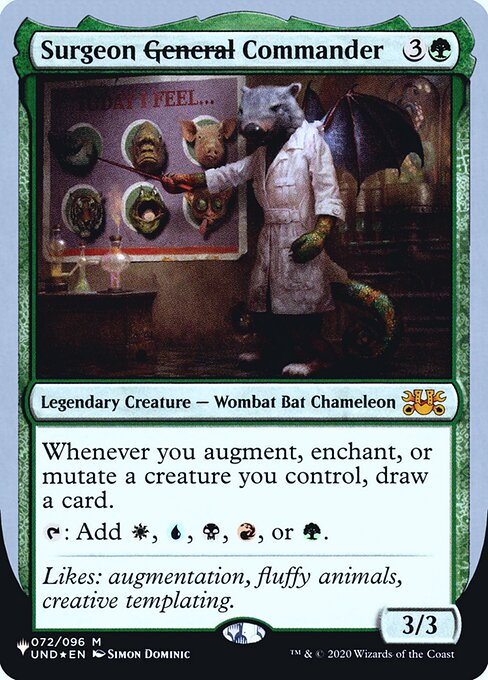 Surgeon General Commander - The List (Unfinity Foil Edition) (#42) - Illustrated by Simon Dominic - Magic: The Gathering Card