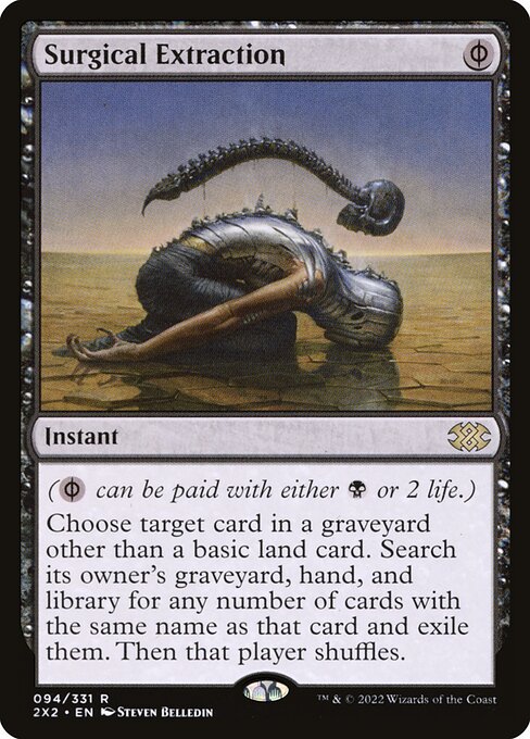 Surgical Extraction - Double Masters 2022 Magic card
