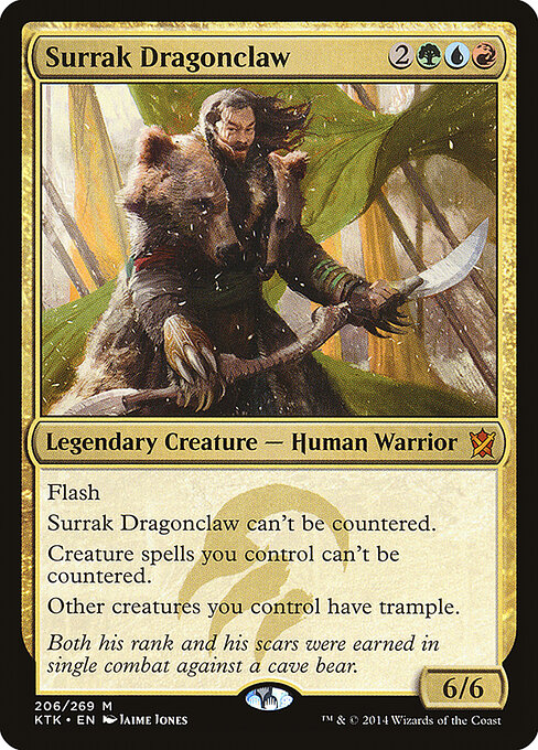 Surrak Dragonclaw - Khans of Tarkir (#206) - Illustrated by Jaime Jones - Magic: The Gathering Card