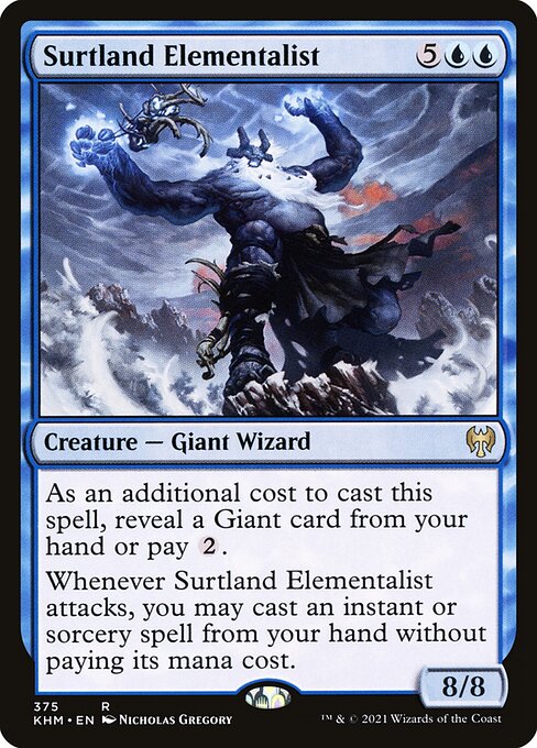 수르트란드 정령술사 (Surtland Elementalist) - Kaldheim (#375) - Illustrated by Nicholas Gregory - Magic: The Gathering Card