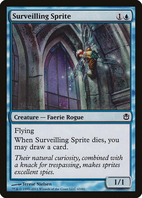 Surveilling Sprite - Duel Decks: Ajani vs. Nicol Bolas Magic card
