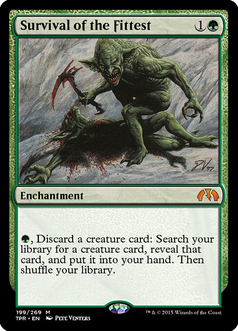 Survival of the Fittest - Tempest Remastered (#199) - Illustrated by Pete Venters - Magic: The Gathering Card