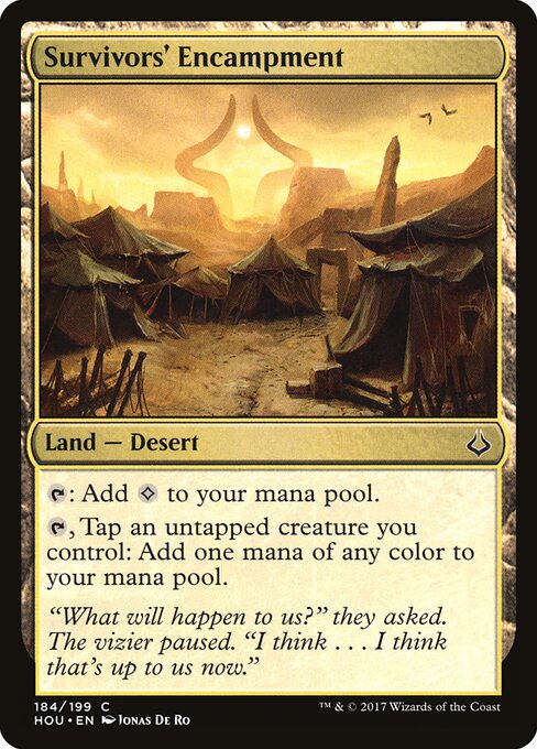 Survivors' Encampment - Hour of Devastation (#184) - Illustrated by Jonas De Ro - Magic: The Gathering Card