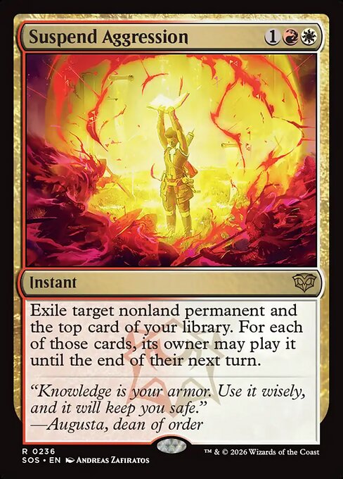 Suspend Aggression - Secrets of Strixhaven Magic card