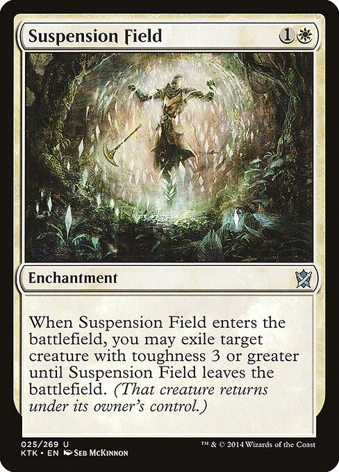 Suspension Field - Khans of Tarkir (#25) - Illustrated by Seb McKinnon - Magic: The Gathering Card