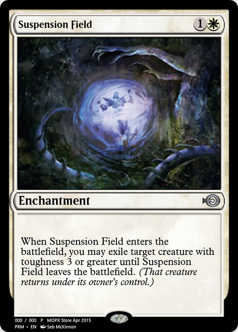 Champ de suspension (Suspension Field) - Khans of Tarkir (#25) - Illustrated by Seb McKinnon - Magic: The Gathering Card