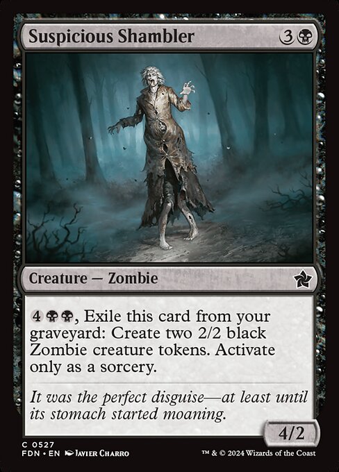 Suspicious Shambler - Foundations Magic card