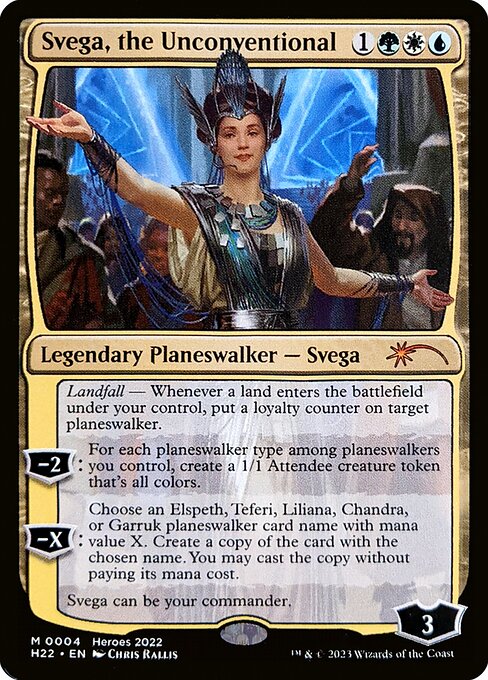 Svega, the Unconventional - 2022 Heroes of the Realm (#4) - Illustrated by Chris Rallis - Magic: The Gathering Card