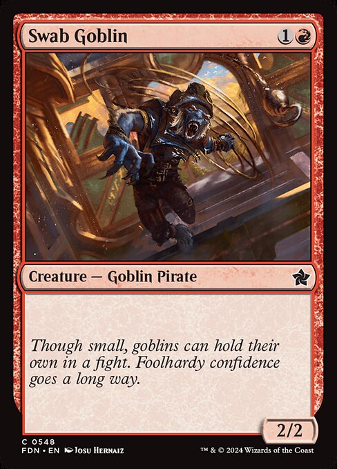 Swab Goblin - Foundations Magic card