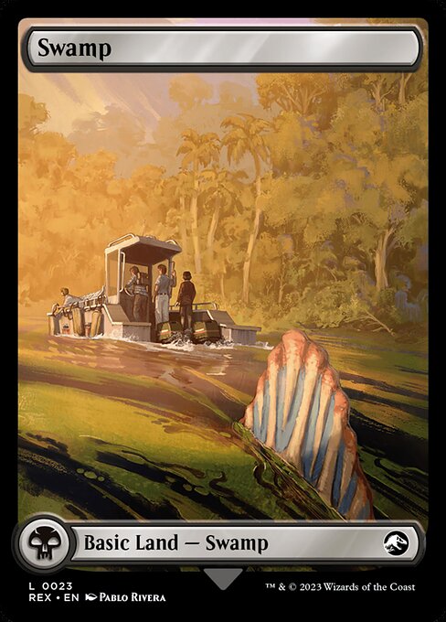 Swamp // Swamp - Marvel Super Heroes Art Series (#16) - Illustrated by Sylvia Liu - Magic: The Gathering Card