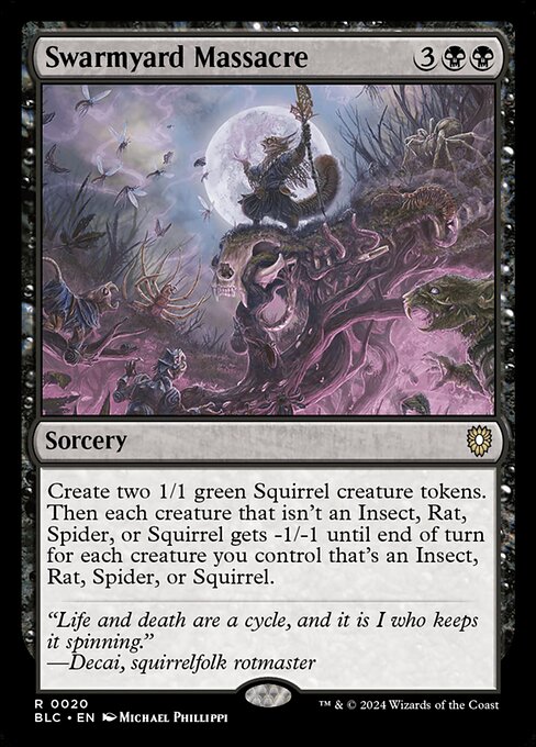Swarmyard Massacre - Bloomburrow Commander Magic card