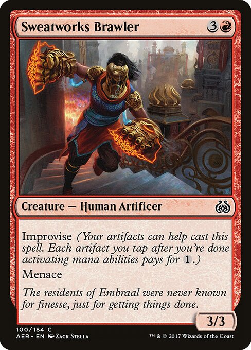 Sweatworks Brawler - Aether Revolt Magic card