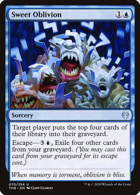 Сладкое Забвение (Sweet Oblivion) - Theros Beyond Death (#70) - Illustrated by Clint Cearley - Magic: The Gathering Card