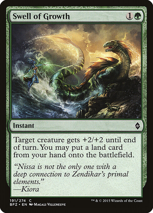 Swell of Growth - Battle for Zendikar Magic card