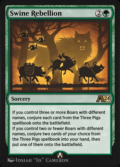 Swine Rebellion - Alchemy: Wilds of Eldraine Magic card