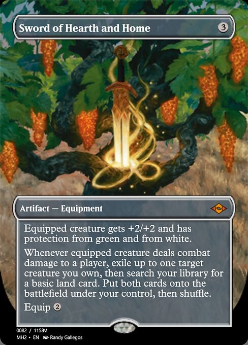 Espada de morada y hogar (Sword of Hearth and Home) - Modern Horizons 2 (#433) - Illustrated by Chris Rahn - Magic: The Gathering Card
