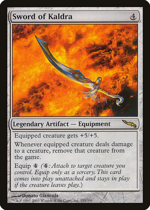 Sword of Kaldra - Mirrodin Magic card