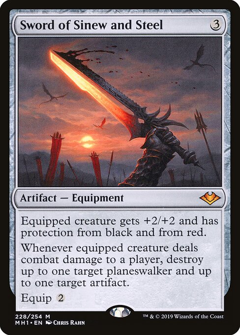 Sword of Sinew and Steel - Modern Horizons Magic card