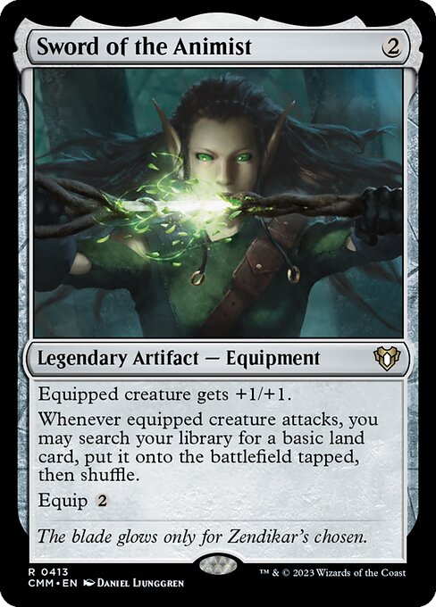 Sword of the Animist - Commander Masters Magic card