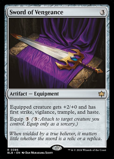 Sword of Vengeance - Bloomburrow Magic card