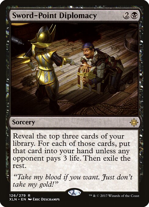 Sword-Point Diplomacy - Ixalan Magic card