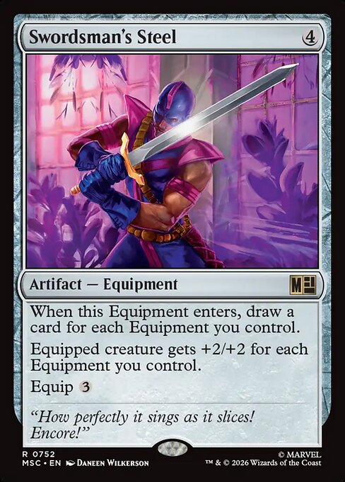 Swordsman's Steel - Marvel Super Heroes Commander Magic card