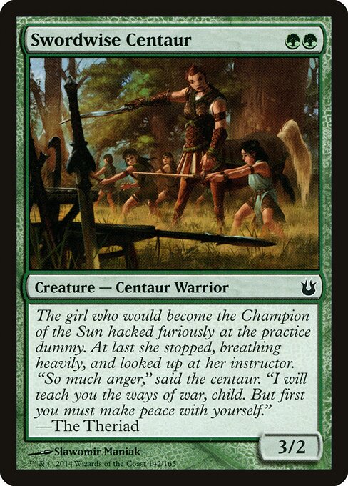 Swordwise Centaur - Born of the Gods Magic card