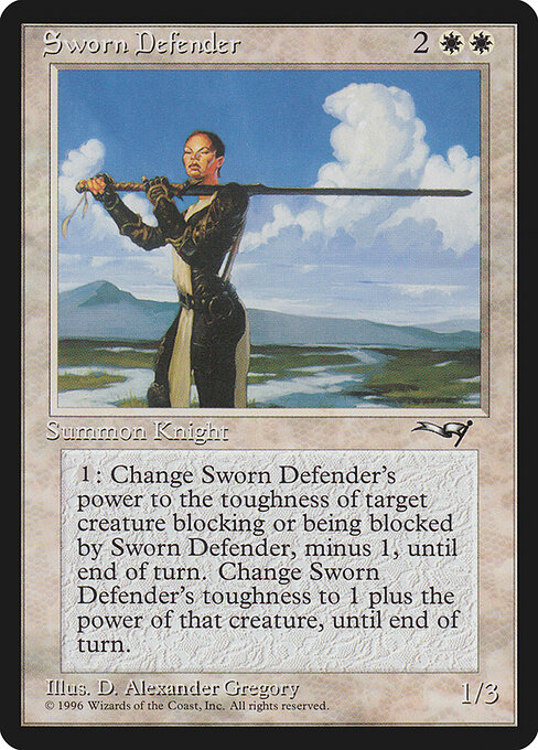 Sworn Defender - Alliances Magic card