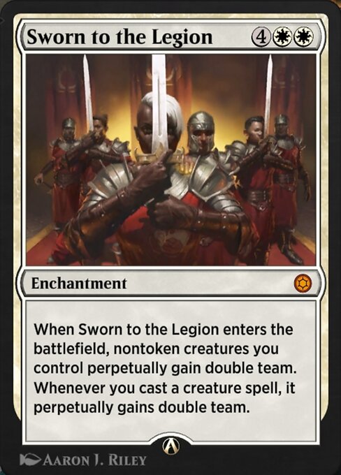 Sworn to the Legion - Alchemy Horizons: Baldur's Gate (#30) - Illustrated by Aaron J. Riley - Magic: The Gathering Card