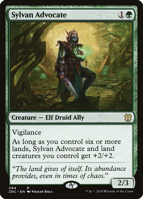 Sylvan Advocate - Zendikar Rising Commander Magic card