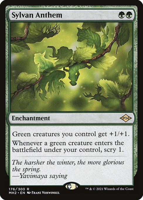 Sylvan Anthem - Modern Horizons 2 Magic card