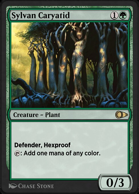 Sylvan Caryatid - Pioneer Masters (#196) - Illustrated by Chase Stone - Magic: The Gathering Card