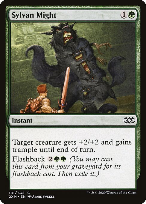 Sylvan Might - Double Masters (#181) - Illustrated by Arnie Swekel - Magic: The Gathering Card
