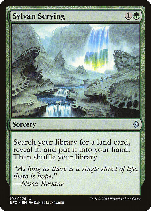 Sylvan Scrying - Battle for Zendikar Magic card