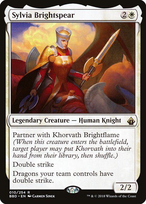 Sylvia Brightspear - Battlebond Magic card