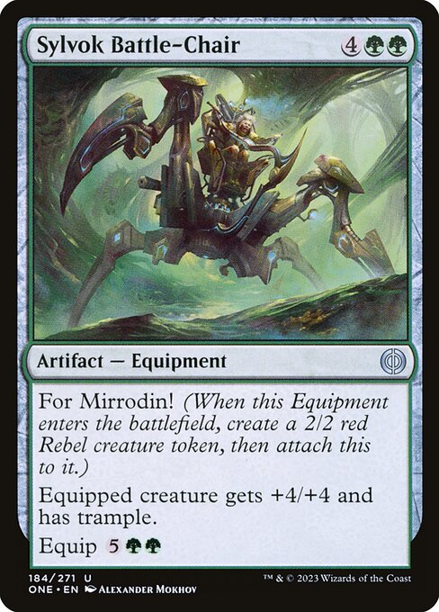 Sylvok Battle-Chair - Phyrexia: All Will Be One Magic card