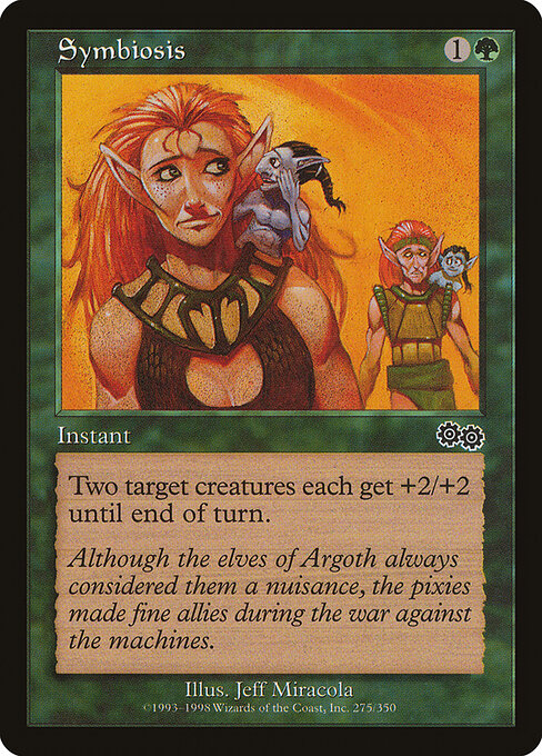 Symbiosis - Urza's Saga (#275) - Illustrated by Jeff Miracola - Magic: The Gathering Card