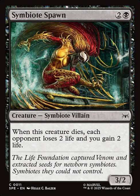 Symbiontenausgeburt (Symbiote Spawn) - Marvel's Spider-Man Eternal (#11) - Illustrated by Helge C. Balzer - Magic: The Gathering Card